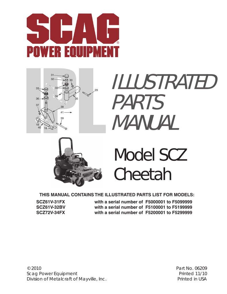 scag cheetah manual