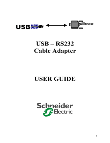 Schneider Electric RS232 User's Manual | Manualzz