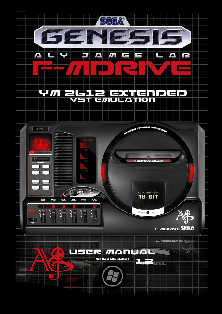 ALYJAMES LAB  FMDRIVE VST --- SEGA MEGADRIVE GENESIS YM2612