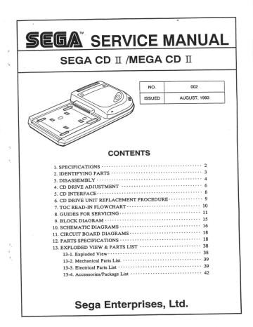 Sega Cd Ii Mega Cd Ii Manual Manualzz