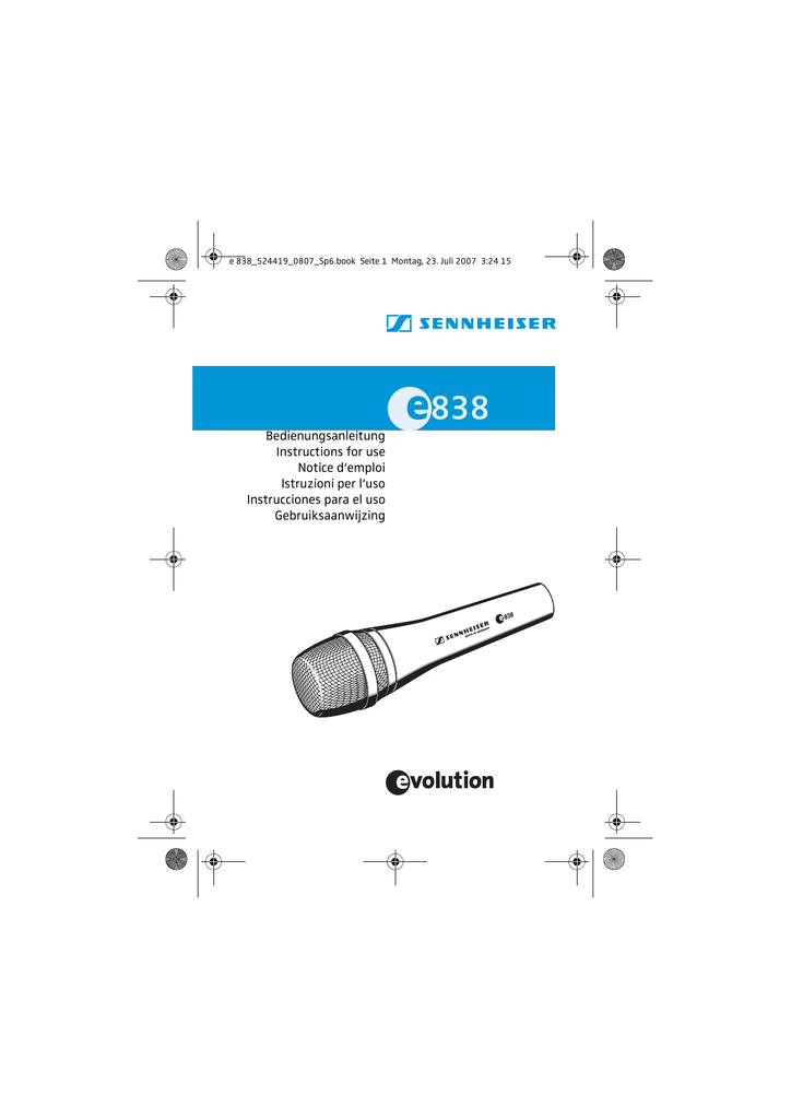 Sennheiser e838 hot sale