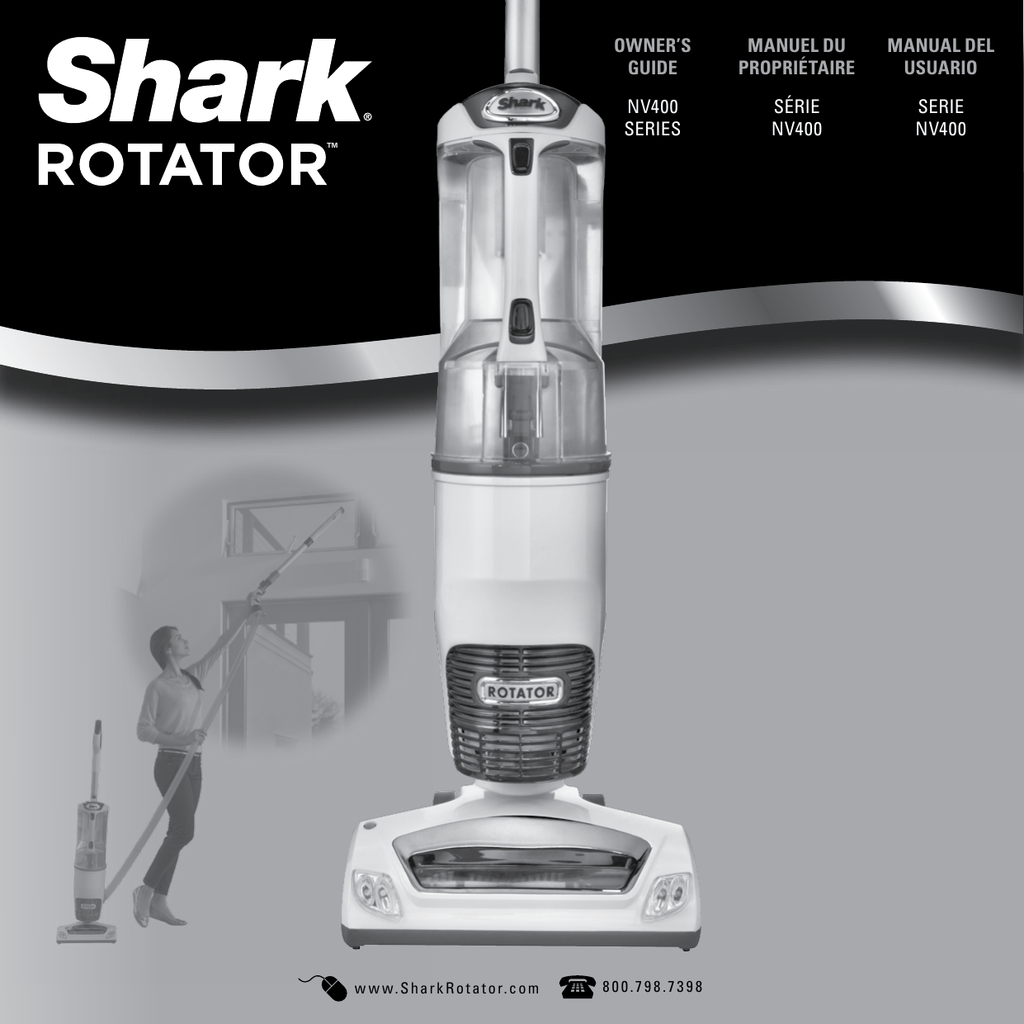 NV401 Shark Rotator Lift Away Brush Roller  for NV400 NV402 