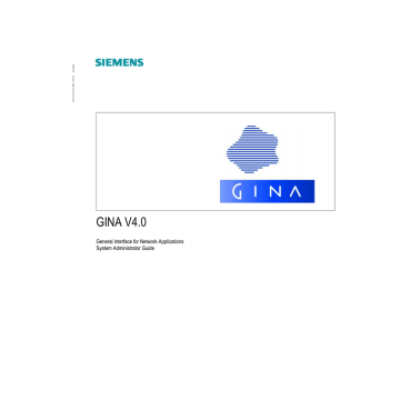Siemens GENERAL INTERFACE FOR NETWORK APPLICATIONS V 4.0 User's Manual | Manualzz
