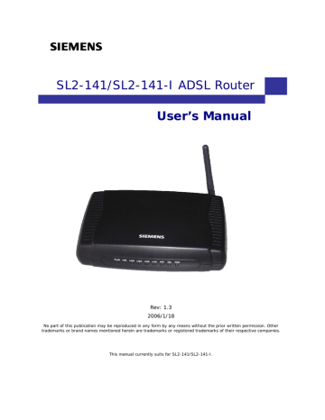 Siemens sl2_141 User's Manual | Manualzz