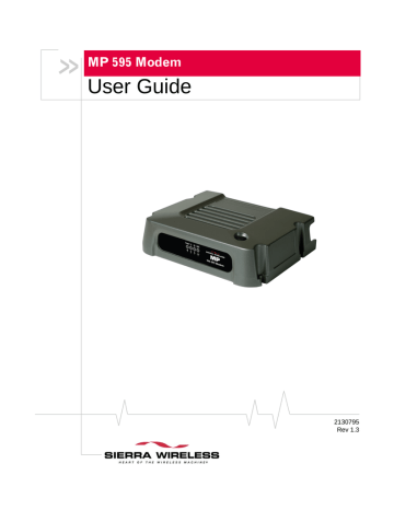 Sierra Wireless MP 595 User's Manual | Manualzz