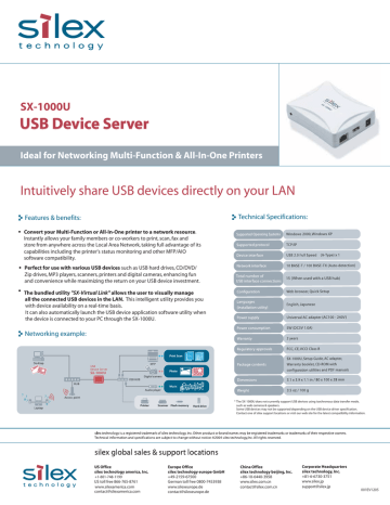 Silex Technology Sx 1000u User S Manual Manualzz