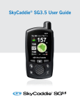 SkyCaddie SG3.5 User Guide
