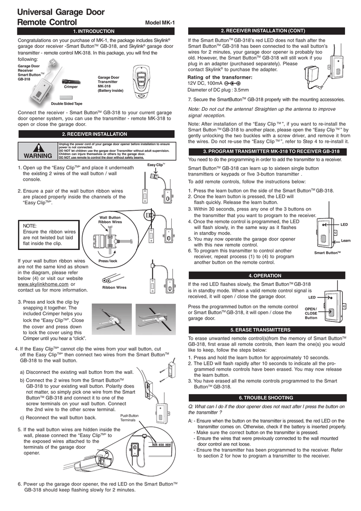 Skylink Mk 1 User S Manual Manualzz Com