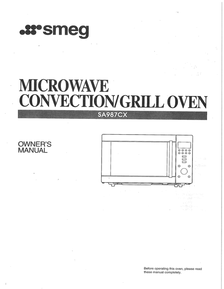 Smeg Sa987cx User Manual Manualzz