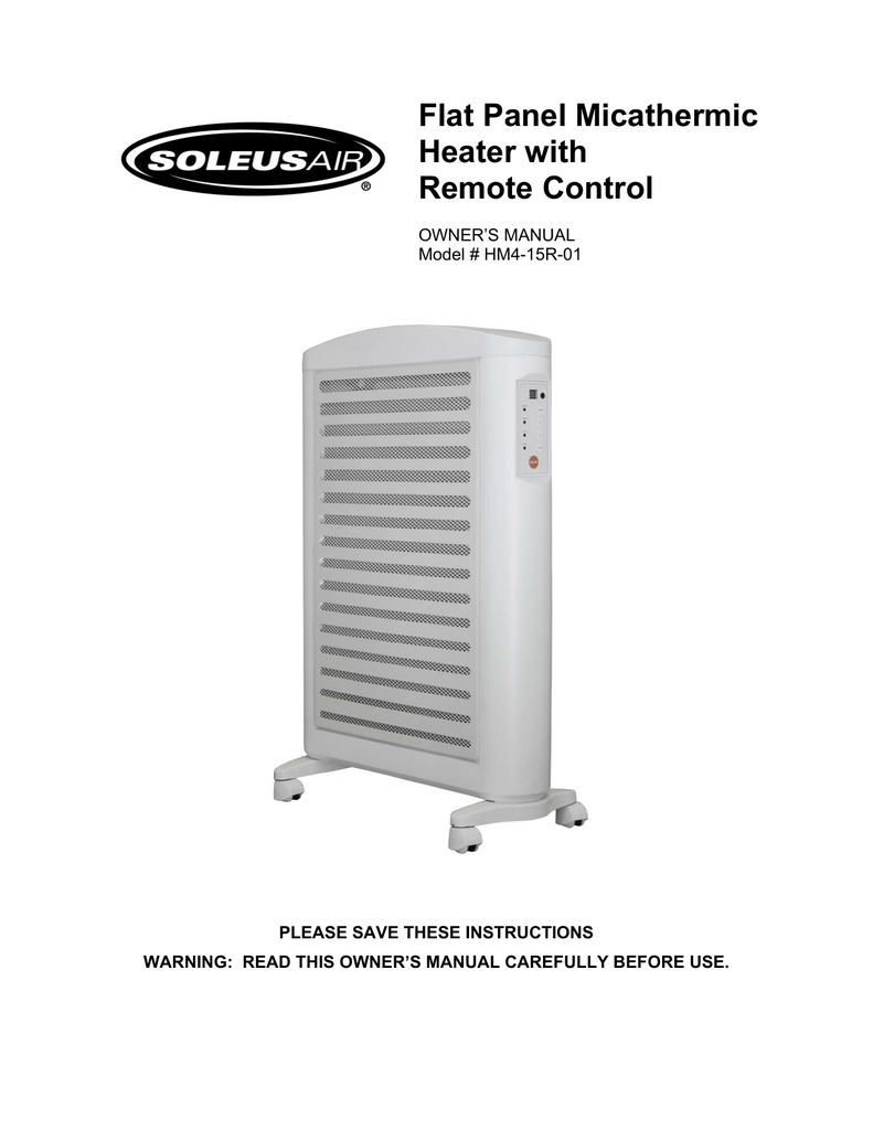 Soleus Air HM4-15R-01 User's Manual | Manualzz