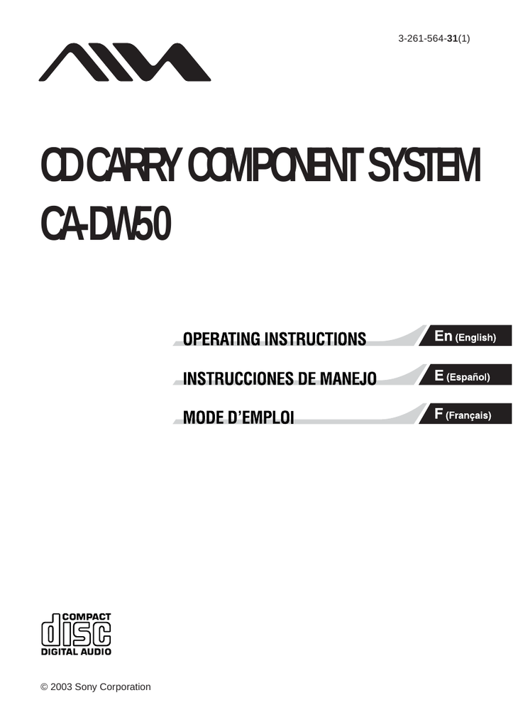 Sony Ca Dw50 User Manual Manualzz