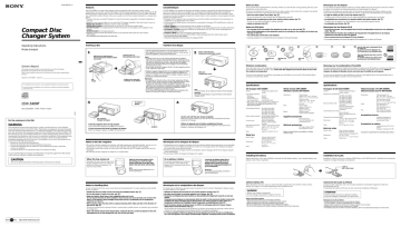 Sony CDX-540RF Operating Instructions | Manualzz