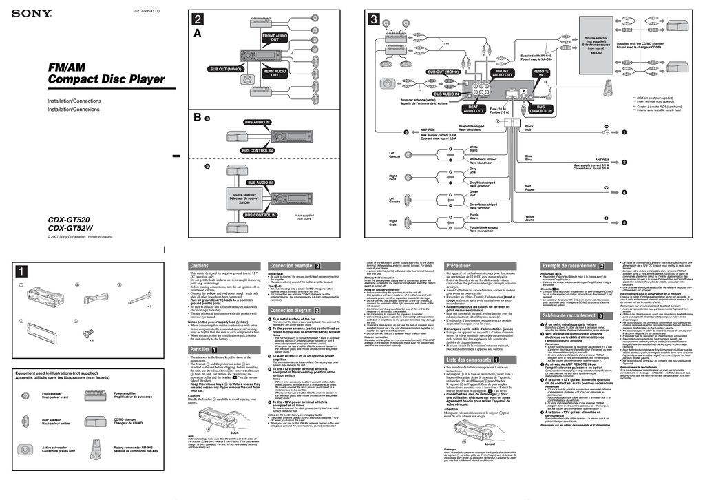 Sony Cdx Gt520 Wiring Diagram Deck Full - Sony Xplod Stereo Wiring Diagram Sony Cdx Gt520 Wiring Diagram Deck Full - Sony Xplod Stereo Wiring Diagram