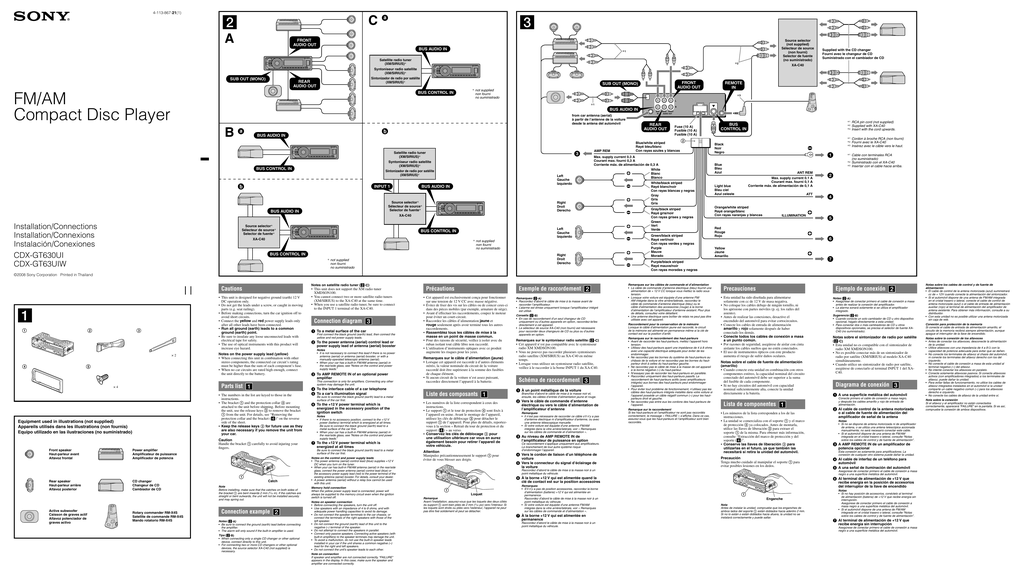 34 Sony Cdx Gt640ui Wiring Diagram - Wiring Diagram Info