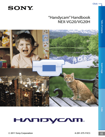 Sony NEX-VG20H Handbook | Manualzz