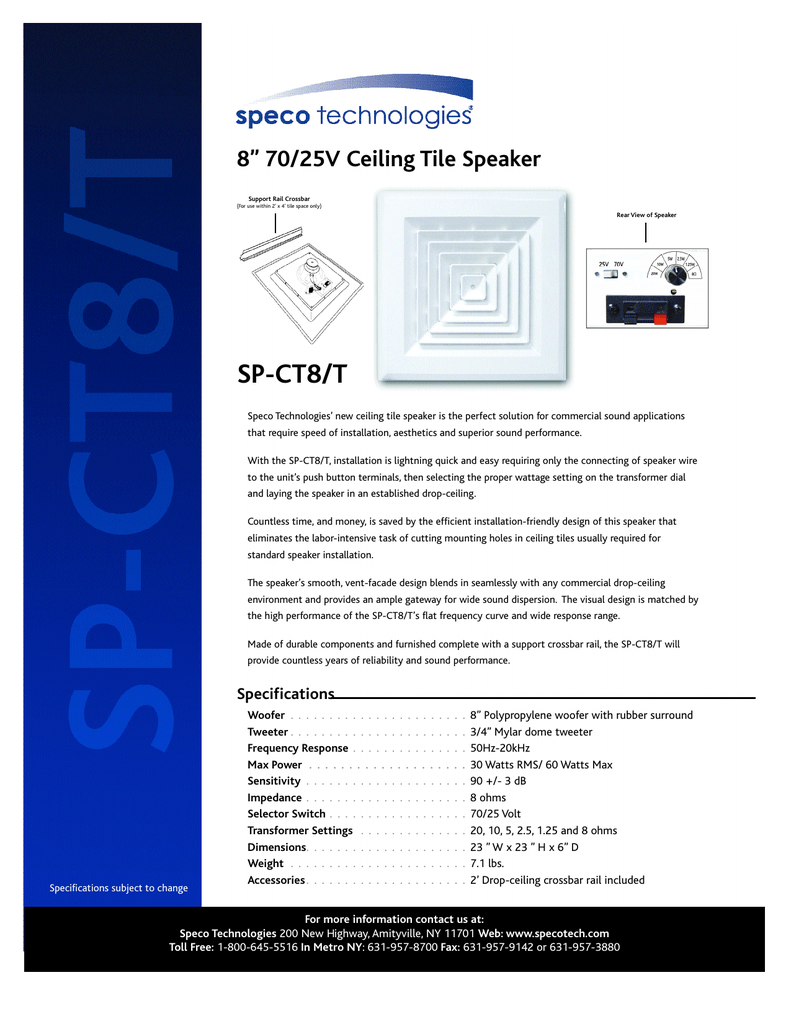 Speco Technologies Sp Ct8 T User S Manual Manualzz Com