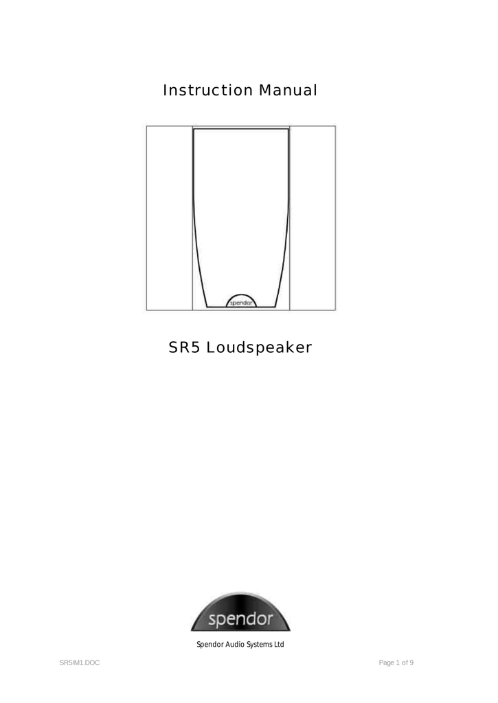 spendor sr5