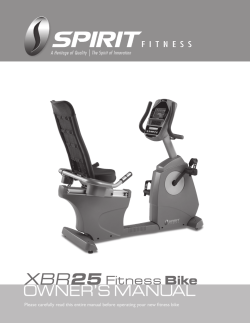Spirit XBR25 - Owner's manual, Service 