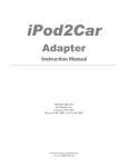 iPod2Car Adapter Instruction Manual