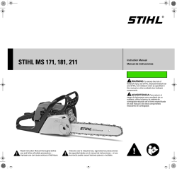 Stihl Ms 181 C Be User Manual