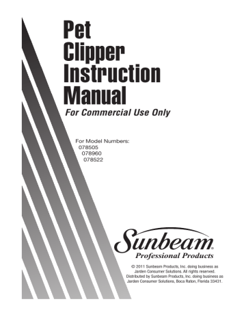 sunbeam clipper blades