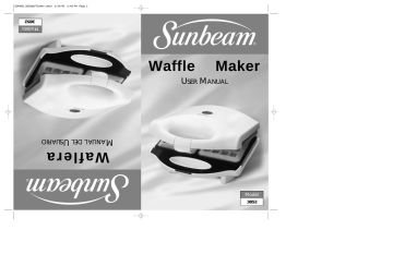 Sunbeam 3852 User Manual Manualzz