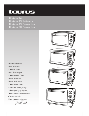 Taurus Group Convection Oven HORIZON 19 User's Manual | Manualzz