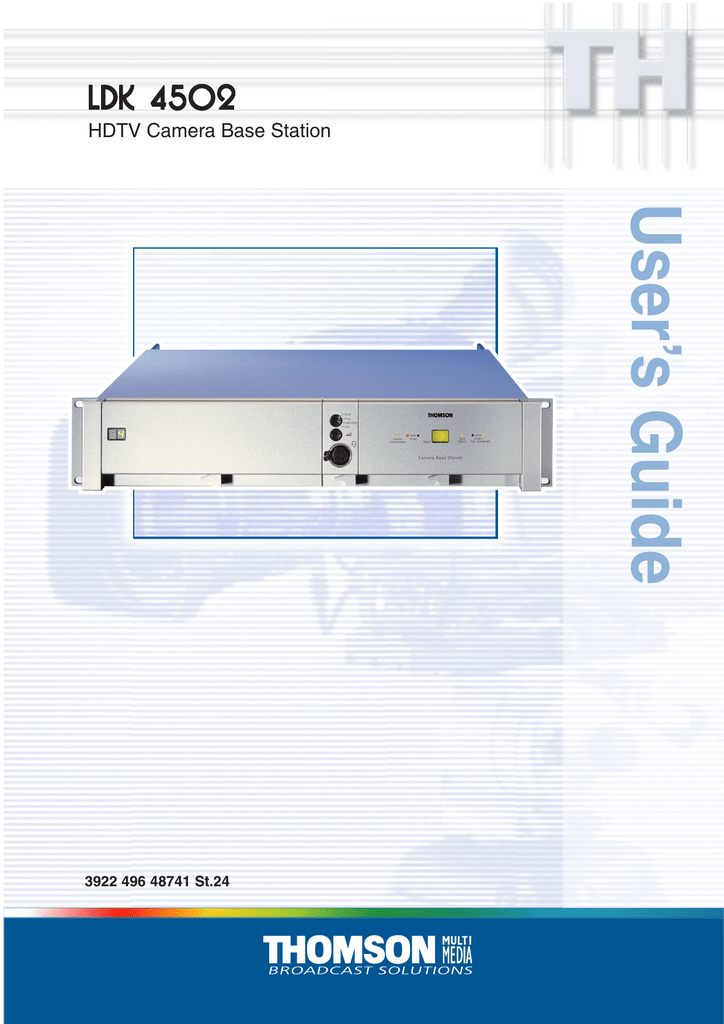 Technicolor Thomson Ldk 4502 User Manual Manualzz