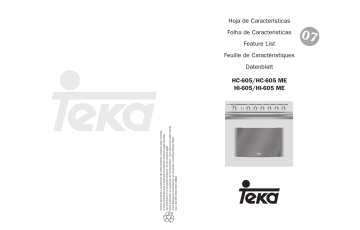 Teka HI-605 ME User's Manual | Manualzz