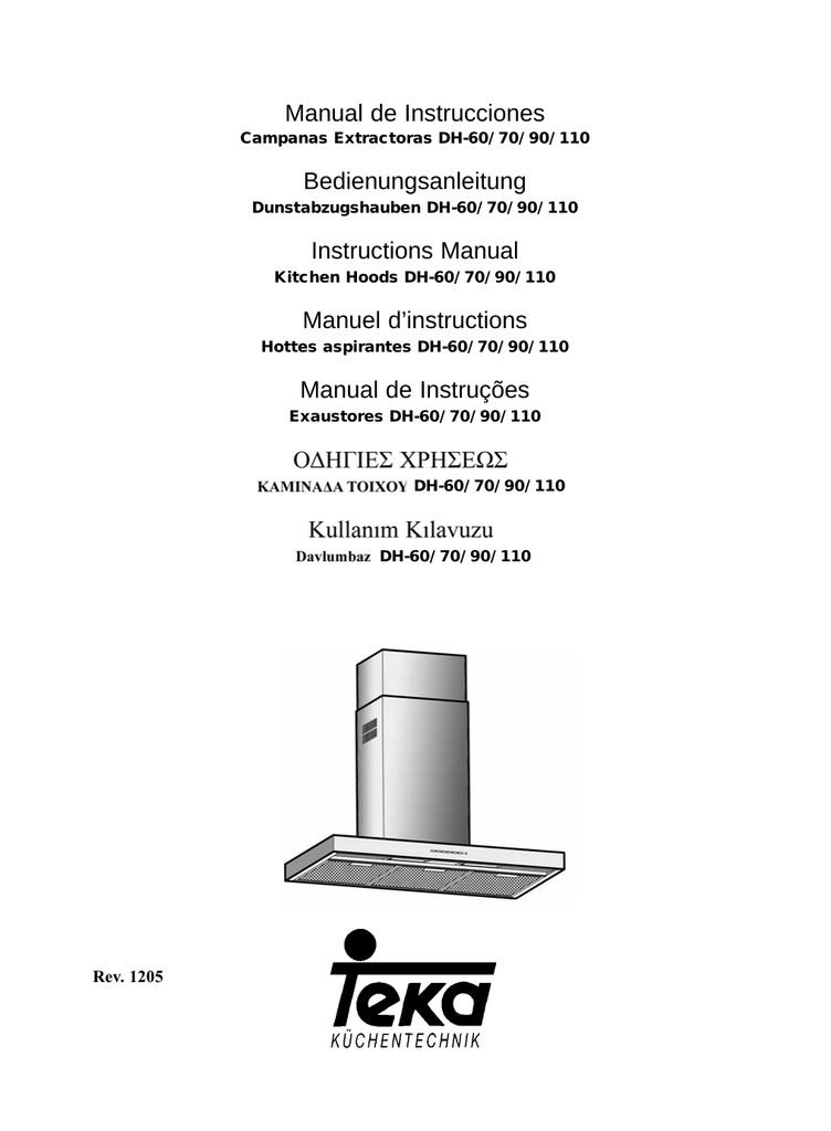 Teka Kitchen Hoods 70 User S Manual Manualzz