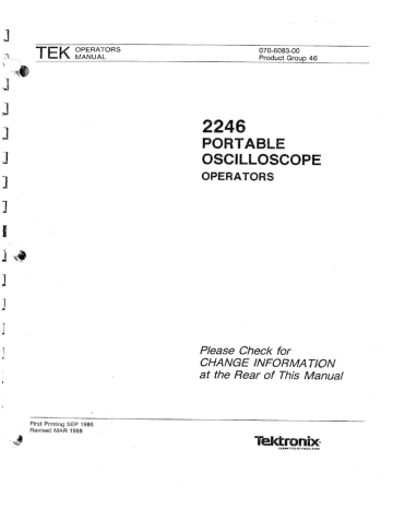 tektronix user manual