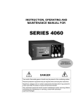 Teledyne 4060 Analyzer User Manual