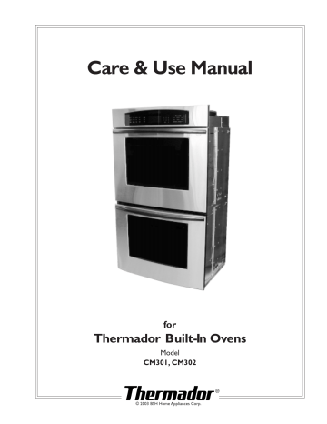 thermador double oven dimensions