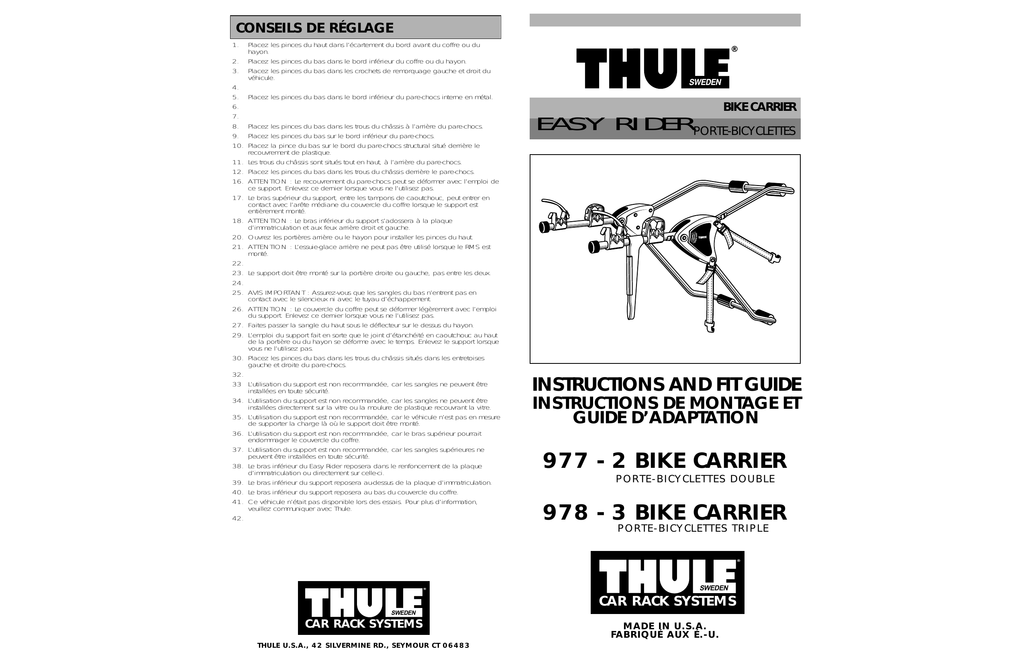 thule 975 bike rack