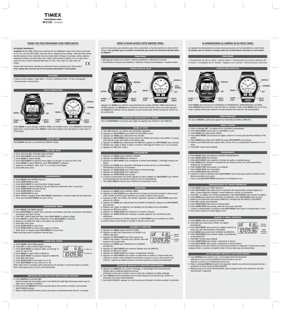 como poner la fecha a un reloj timex