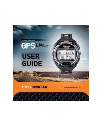 Timex Ironman Global Trainer GPS User Guide | Manualzz