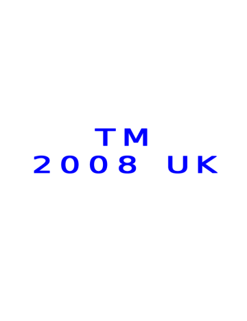 TM Performance TM motorcycle 2008 User's Manual | Manualzz