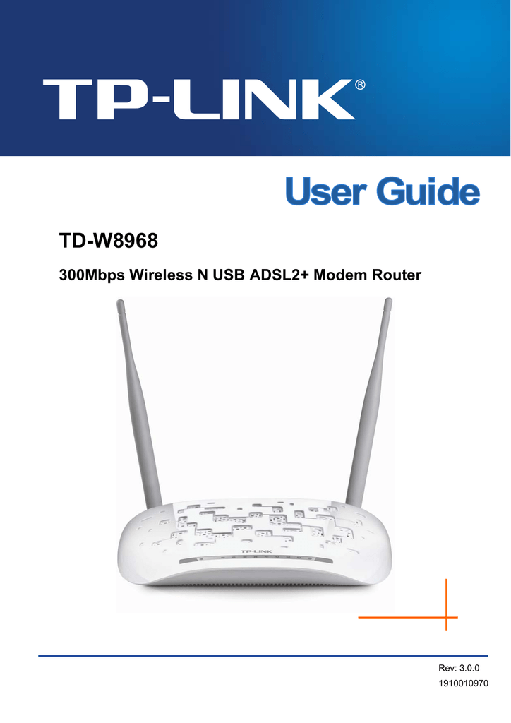 Tp link td w8968 настройка ростелеком