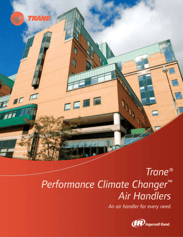 Trane Performance Air Handlers Brochure Manualzz