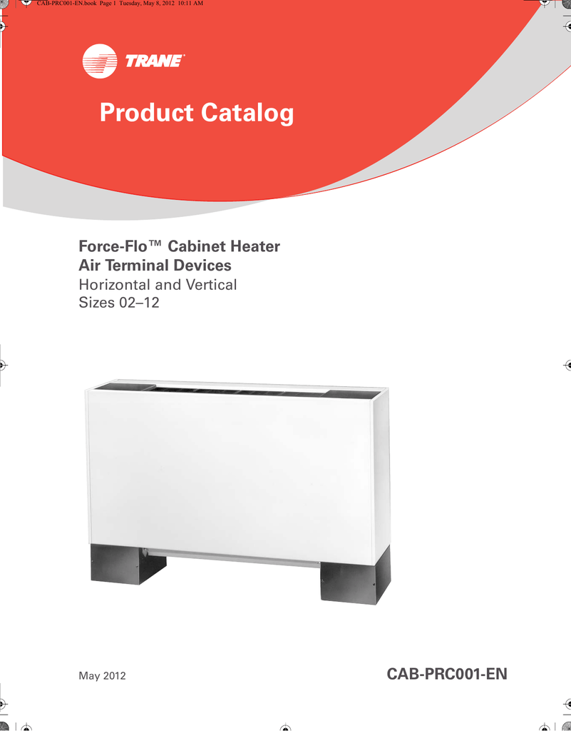 Trane Uni Fan Coil and ForceFlo Catalogue Manualzz