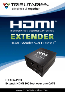 Tributaries HX1C6-PRO HDMI Extender User Manual