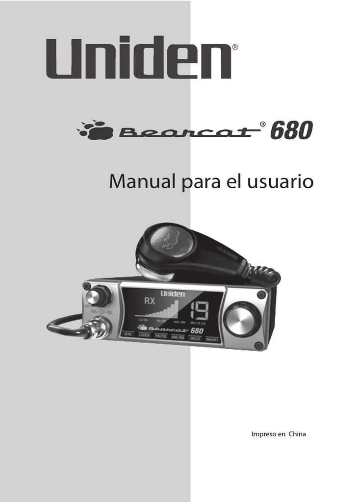 Uniden BEARCAT 880 Owner's Manual Manualzz