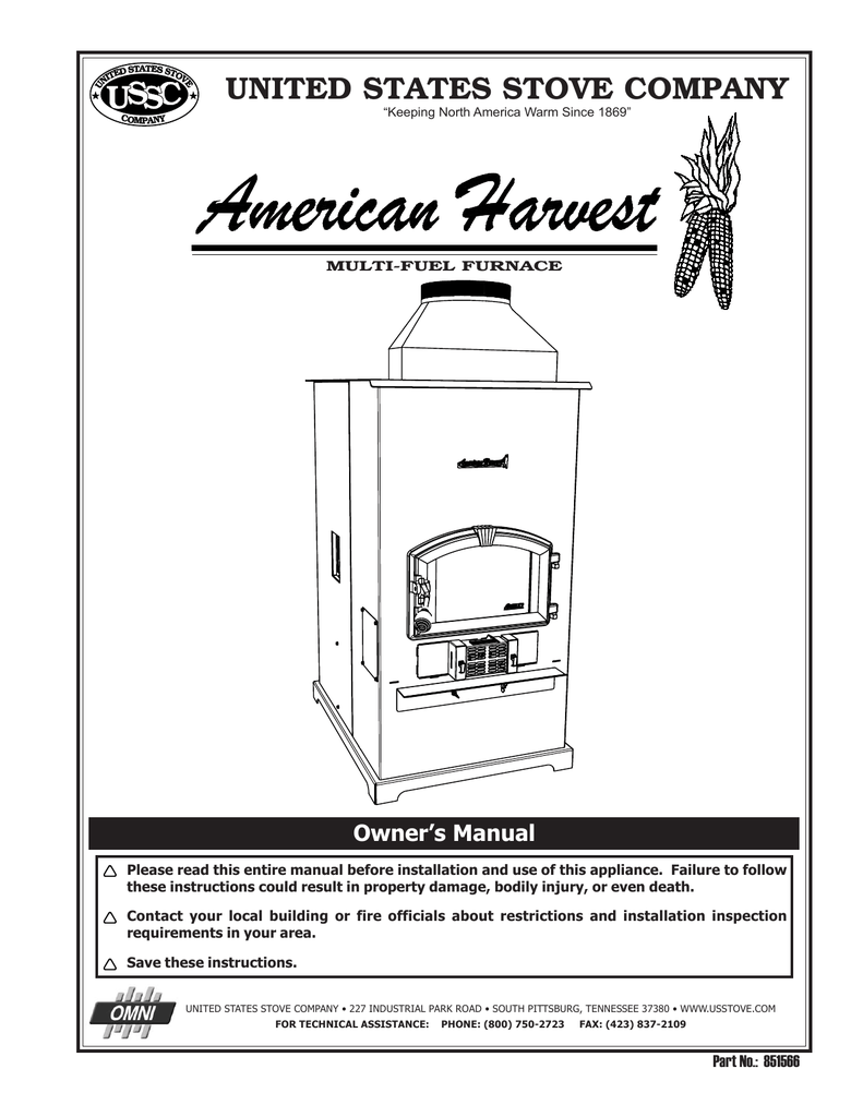 United States Stove 6100 User manual | Manualzz