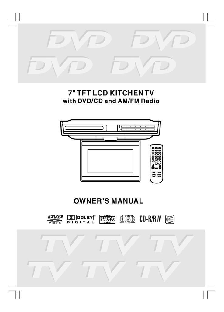 Venturer Lcd Kitchen Tv User S Manual Manualzz