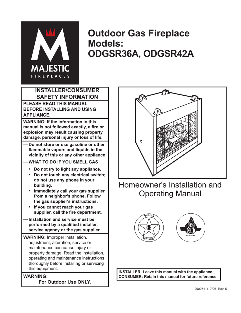 Vermont Casting Odgsr42a User S Manual Manualzz