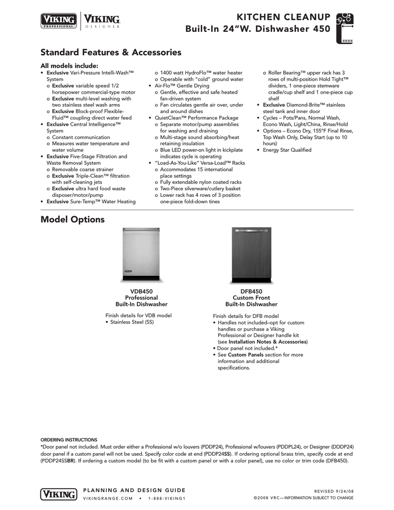 Viking Dfb450 Vdb450 User Manual Manualzz