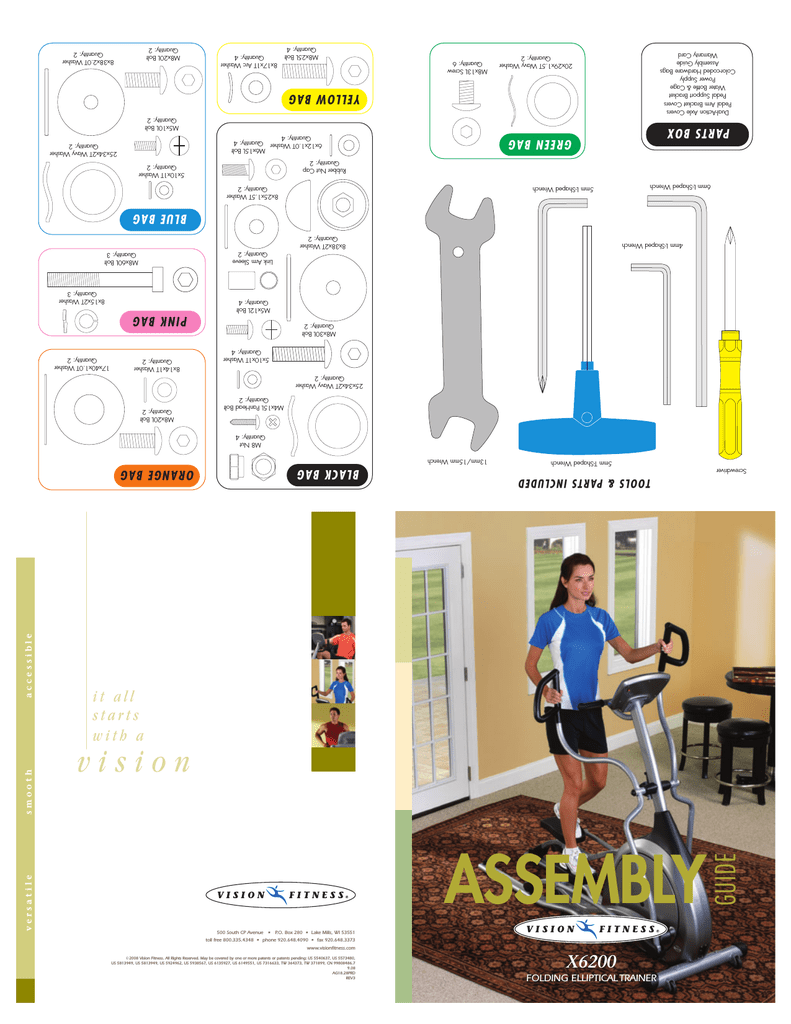 Vision Fitness X6200 User S Manual