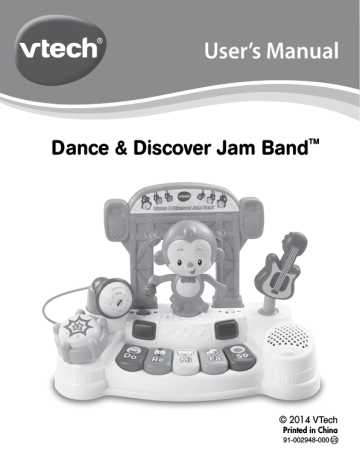 VTech Baby Toy dance & discover jam band User's Manual | Manualzz
