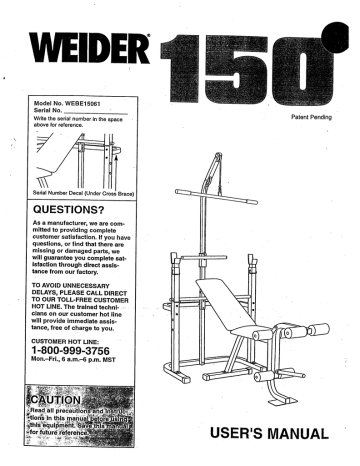 Weider 148 online bench