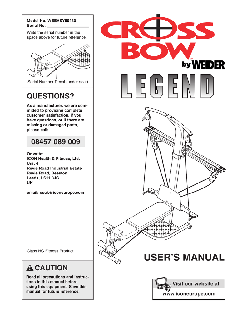 Value Crossbow workout machine parts for Routine Workout